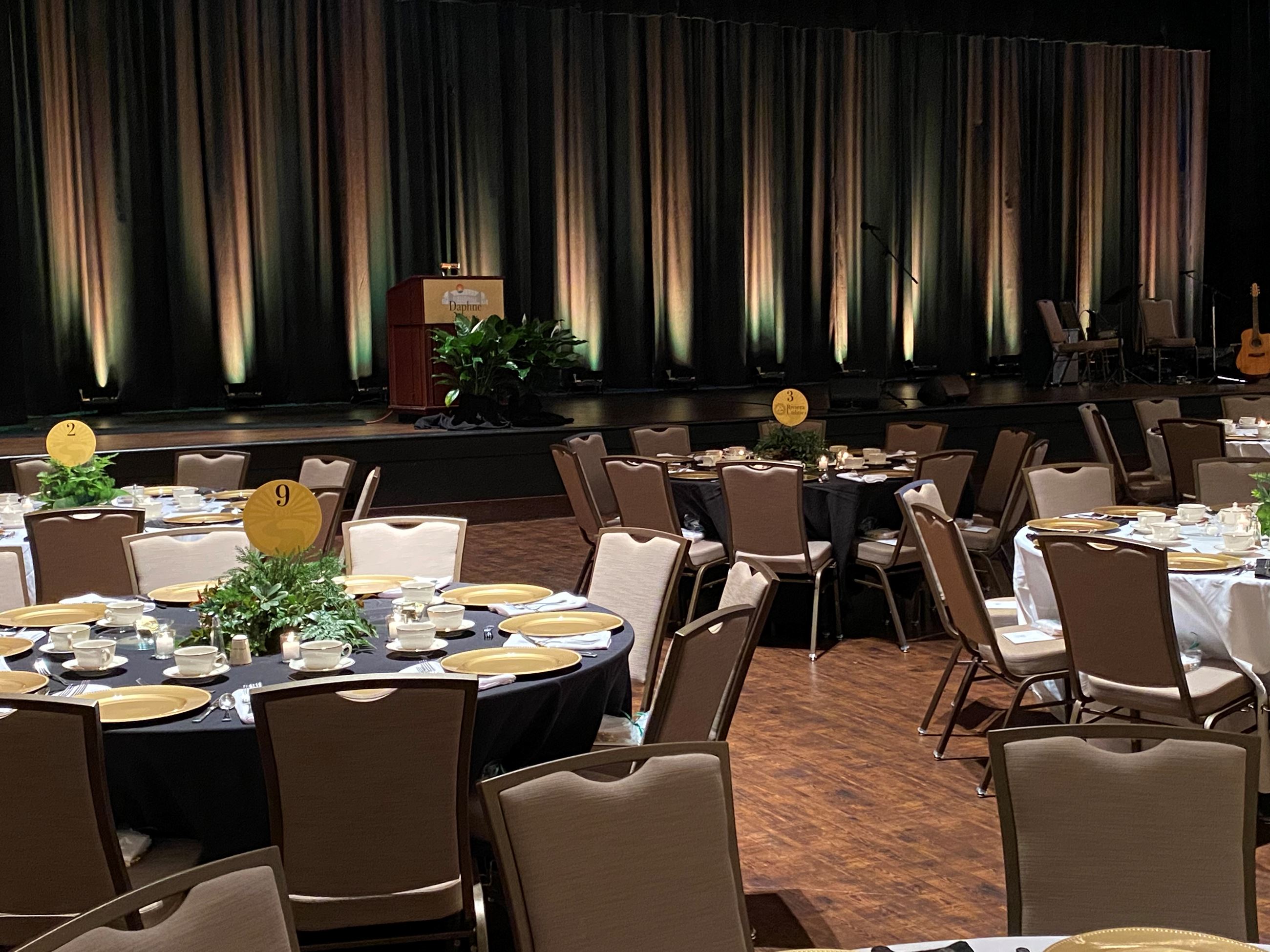 Exhibit Hall and Stage